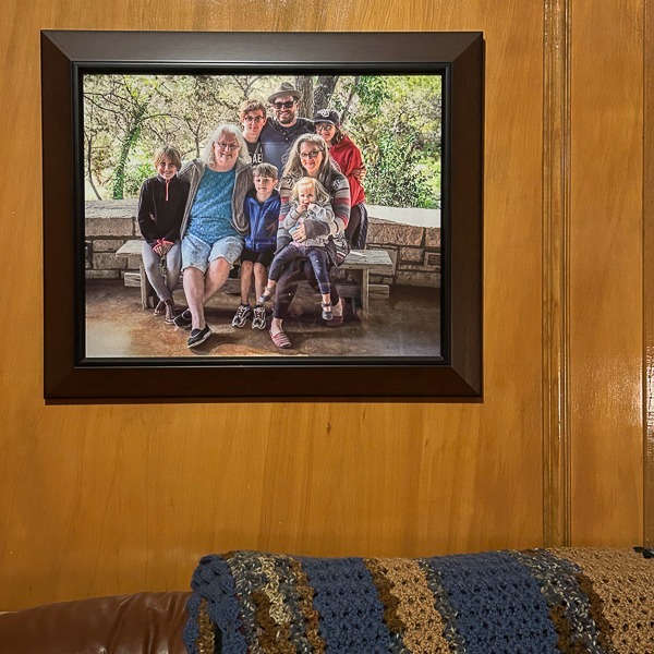 There is so much story in portrait.

It hangs in my mom's living room right next to the last portrait of my step-dad who passed away suddenly 3 weeks before this photo was taken. I can still tell you where we were and the depths of emotions some of us carried that day. We weren't dressed for a 'fancy' photo, but were packing up to leave after a weekend surrounded by love, community and breathtaking nature, and one another.
That's why this portrait lives on her wall. 
Every day she can look at her family and remember how deeply loved she is, even when we can't be with her all the time.
Love the ones around you. Document the moments. Please don't let them stay trapped in the cloud. Print them. Hang them. Cherish them.

How can I help you create the same lasting reminder for your family?